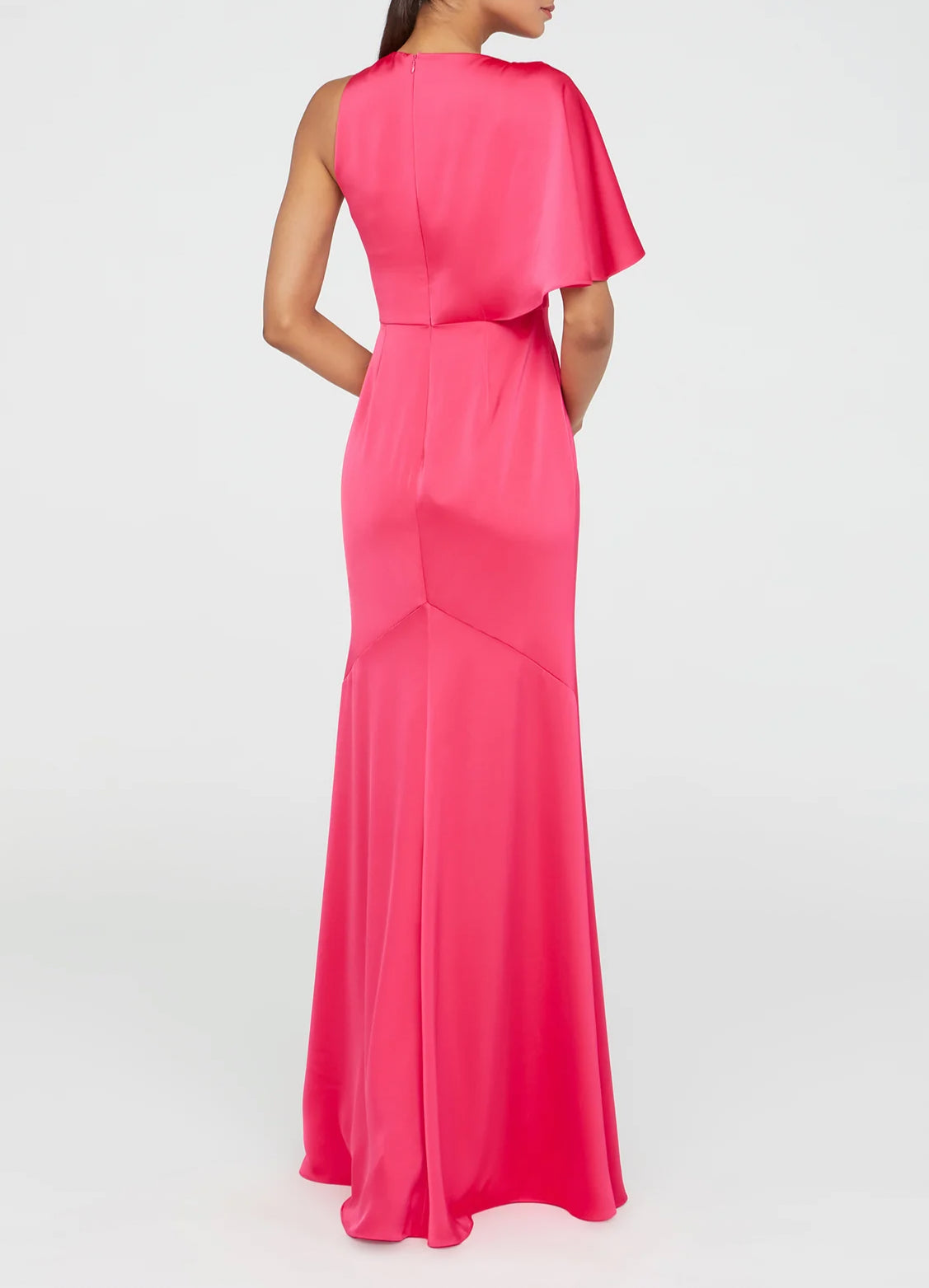 THEIA Darcie Flutter Sleeve Gown - Begonia