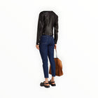 Re/Done The 90s High Rise Ankle Crop - Dark Rinse