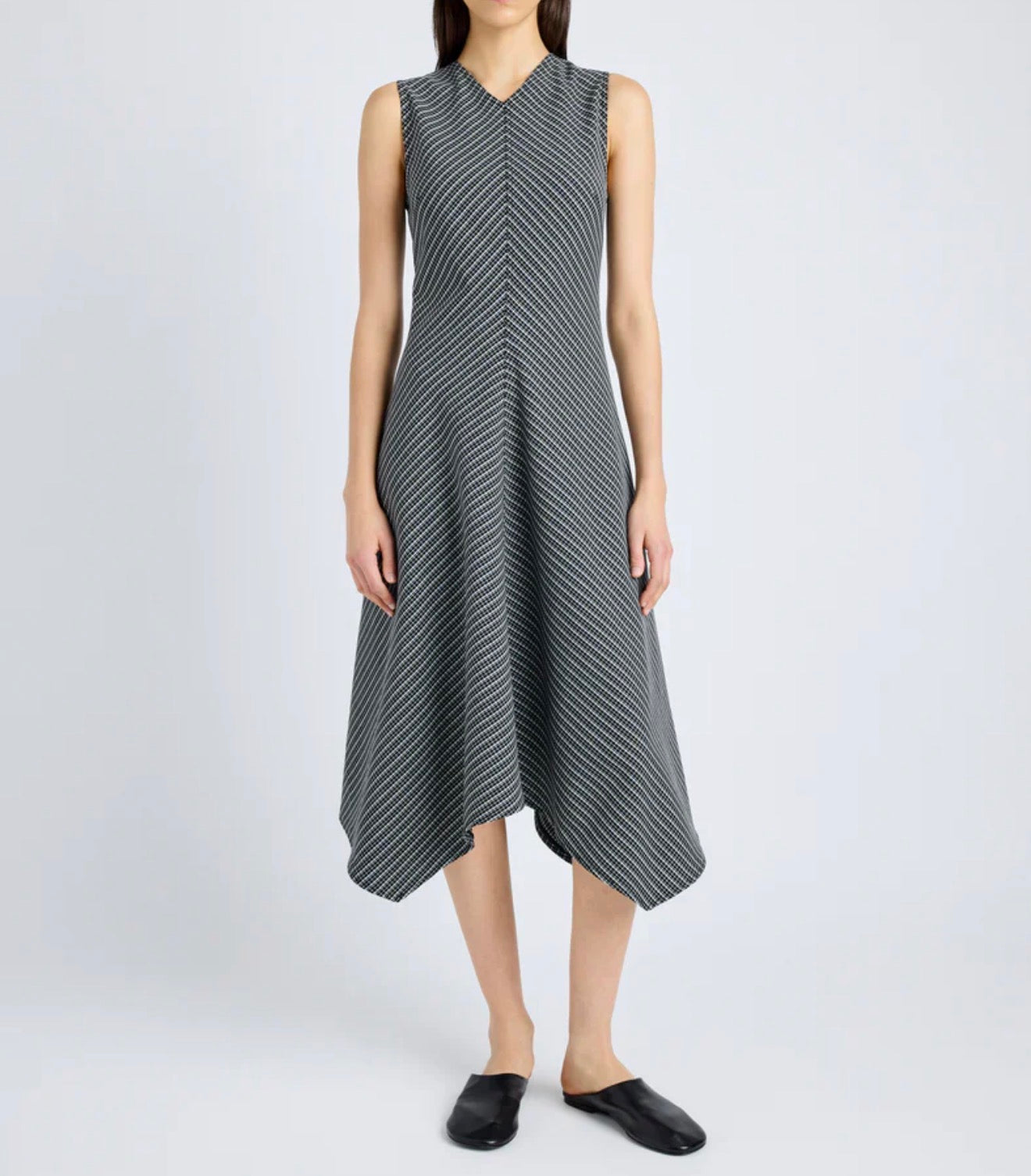 Proenza Schouler White Label Layla Dress - Black/White Check