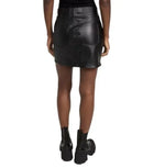 Pistola Rumi Faux Leather Skirt - Slate Black