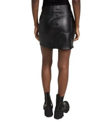 Pistola Rumi Faux Leather Skirt - Slate Black