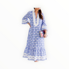 Sail To Sable Kit Serenity Ikat Stripe Print Caftan