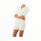 Le Ore Rimini Collared Playsuit - Pearl
