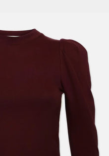 Frame Draped Femme Tee - Burgundy