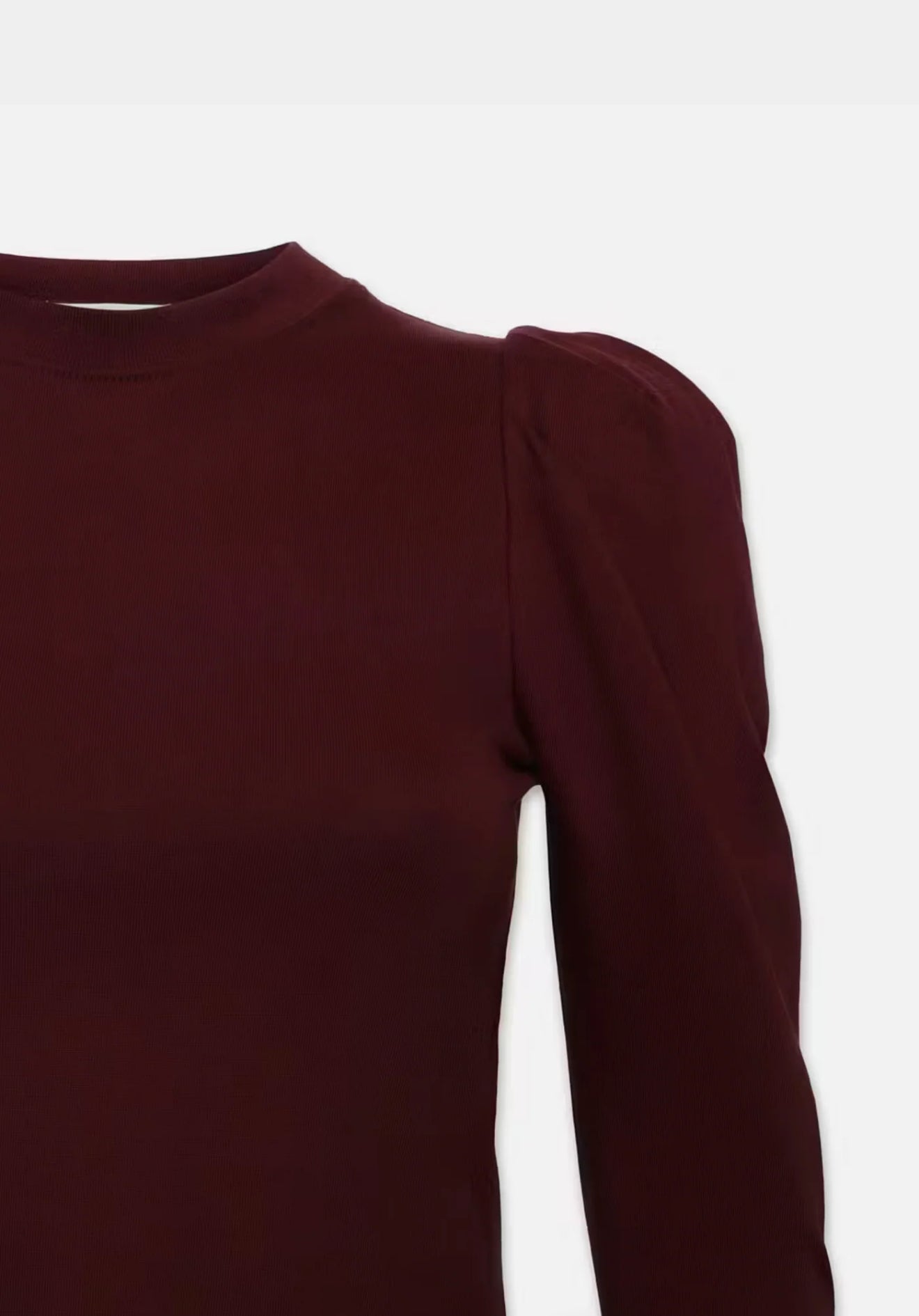 Frame Draped Femme Tee - Burgundy