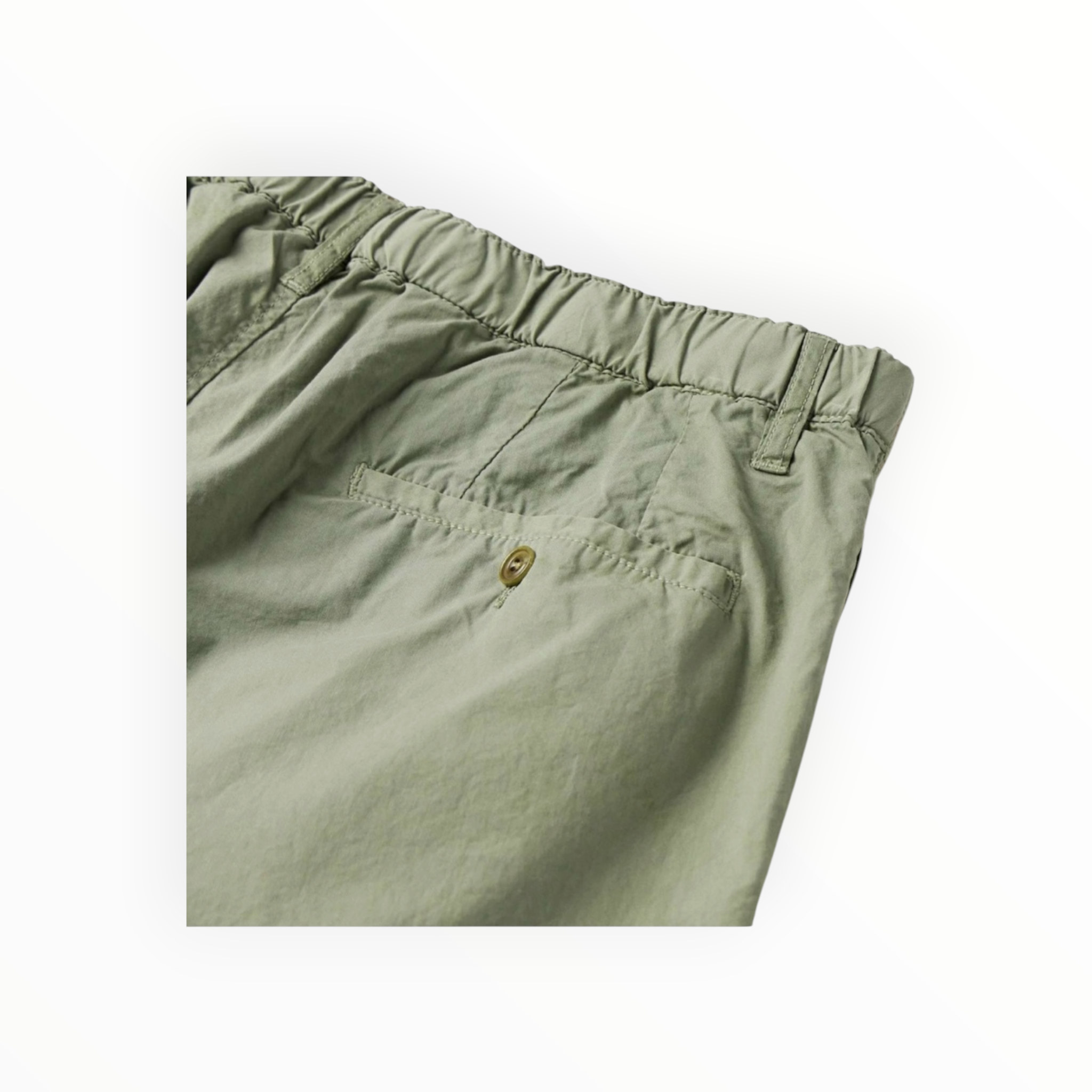 Hartford Tanker Drawstring Trousers - Army Green