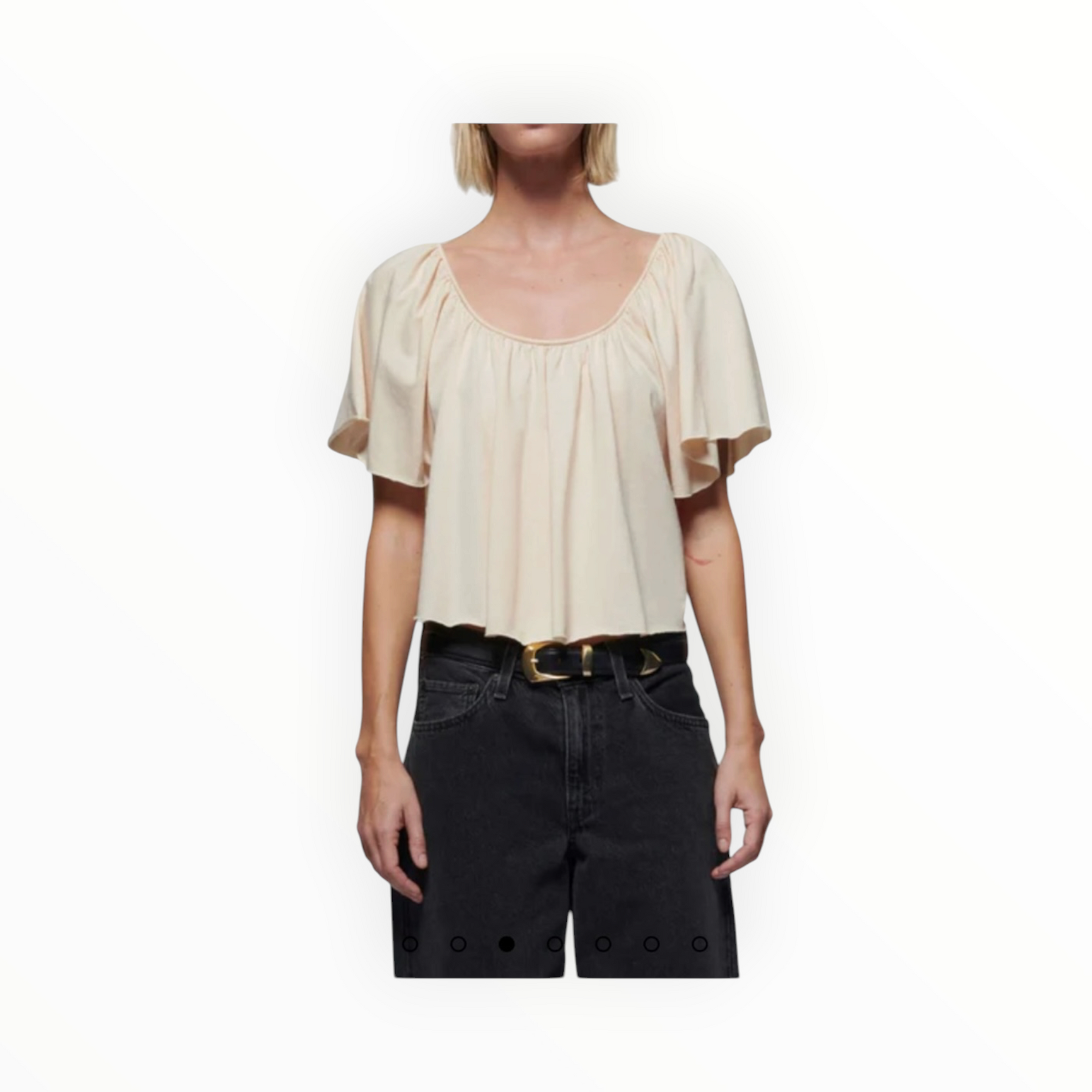 Nation Ltd Anna Sunburst Tee - Tapioca