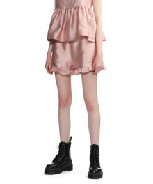 Sister Jane Jacquard Tulip Shorts - Pale Pink