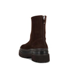Lola Cruz Pruga Ankle Boot - Dark Brown