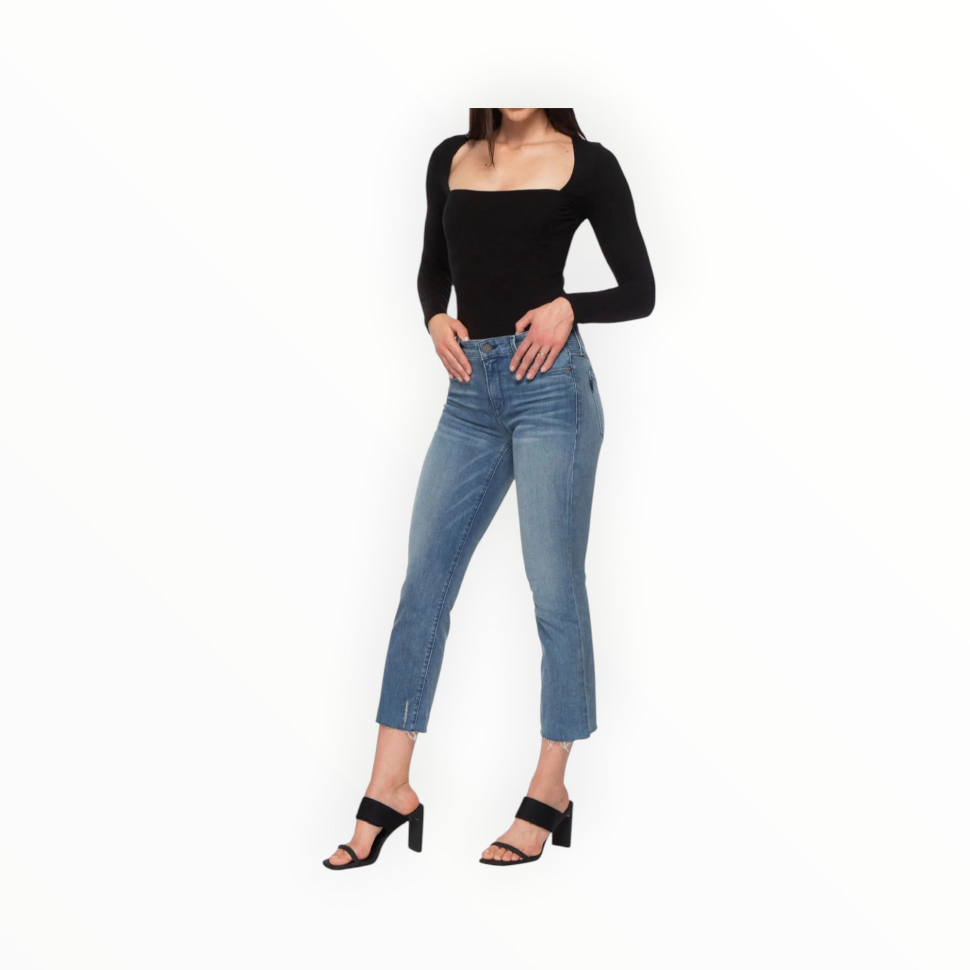Parker Smith Byron Crop Straight W/Raw Hem - Pier