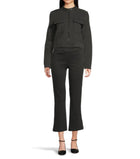 Elliott Lauren Crop Twill Jacket - Grey