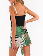 Show Me Your Mumu Iva Bow Skirt - Caribbean Palms