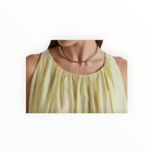 MEIMEIJ Sleeveless Tiered Dress - Sunny Lime