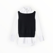 STAUD Damian Top - Black/White