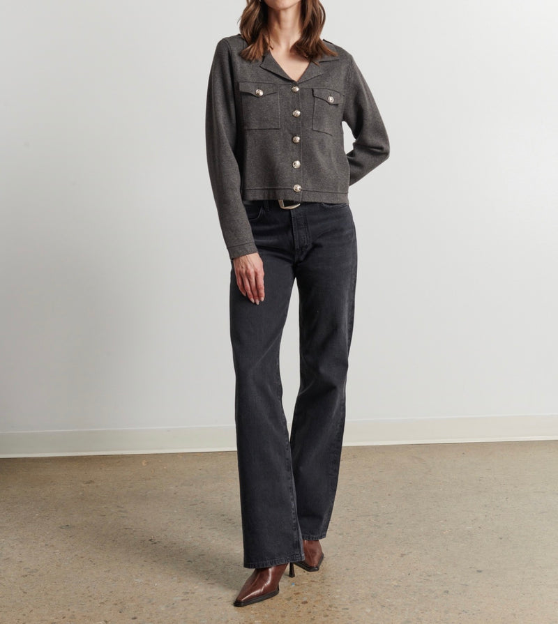 LINE Birdie Cardigan - Military Shadow