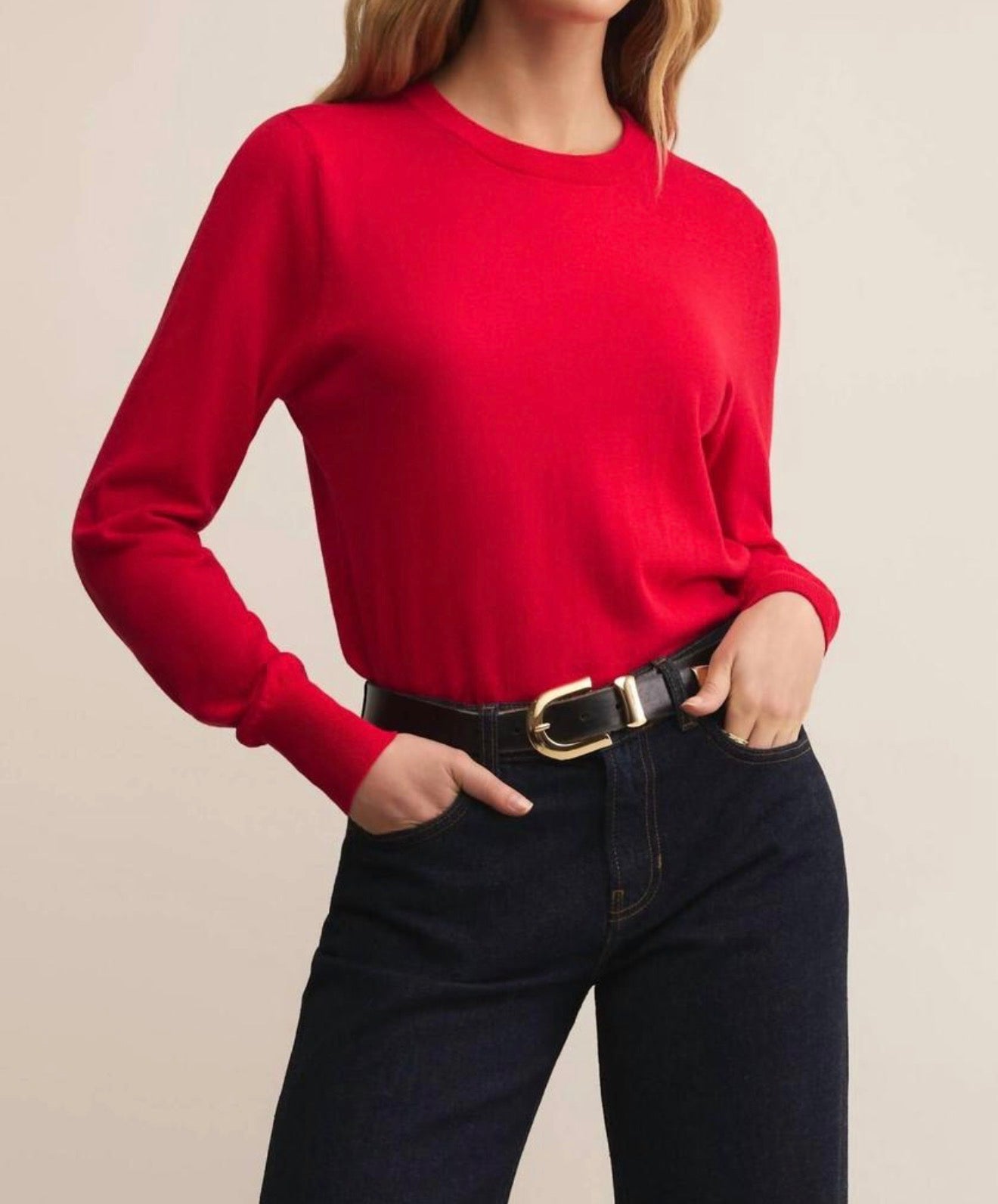 Z Supply Perfect Layer Sweater - Festive Red
