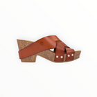 nassima Kilda Wedge Sandal - Brown