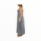 Stateside Soft Gingham Midi Dress - Navy