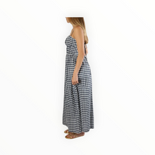 Stateside Soft Gingham Midi Dress - Navy