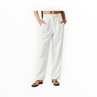 Steve Madden Rumi Pants - White Pinstripe
