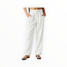Steve Madden Rumi Pants - White Pinstripe