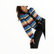 Nation Ltd Carmela Cardigan - Velour Multi Stripe