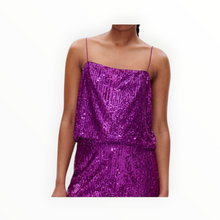 Baum und Pferdgarten Cropped Sequined Camisole - Violet