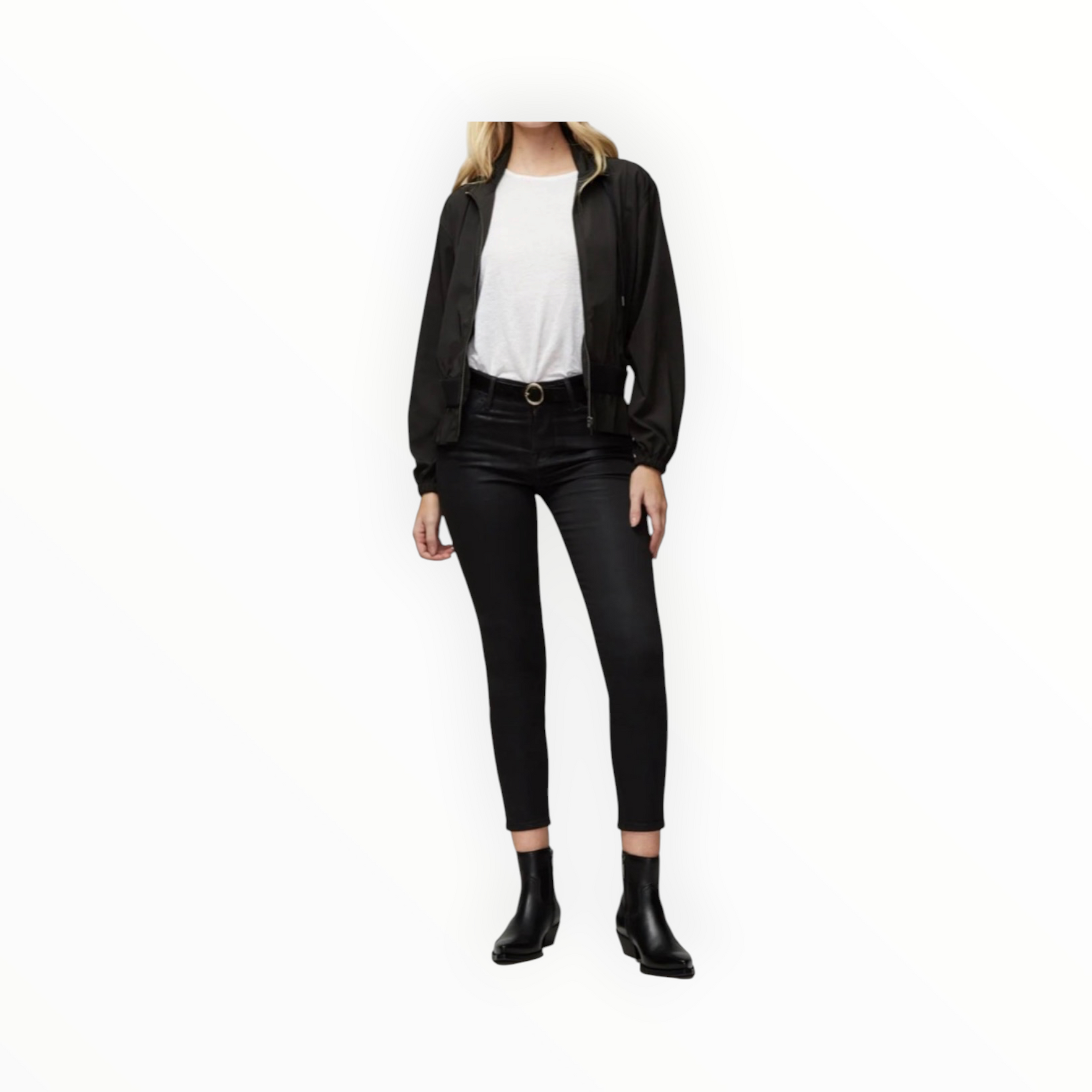 Frame Le High Skinny - Noir Coated