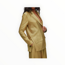 Rabens Saloner Alona Woven Jacket - Gold