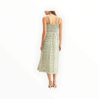 Adelyn Rae Blossom Pleated Midi Dress - Green/Multi