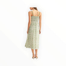 Adelyn Rae Blossom Pleated Midi Dress - Green/Multi