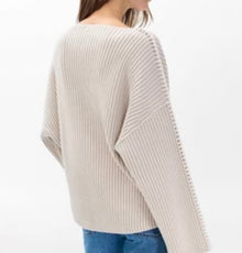 rag & bone Ingrid Boatneck Sweater - Light Oat