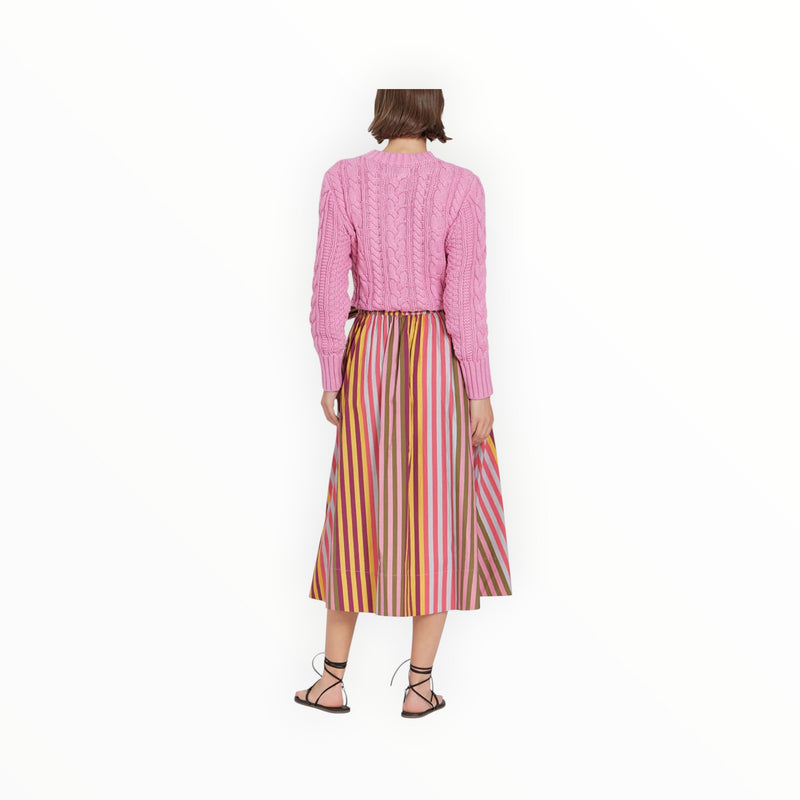 OLIVIA by livro Cable Crewneck Sweater - Blush