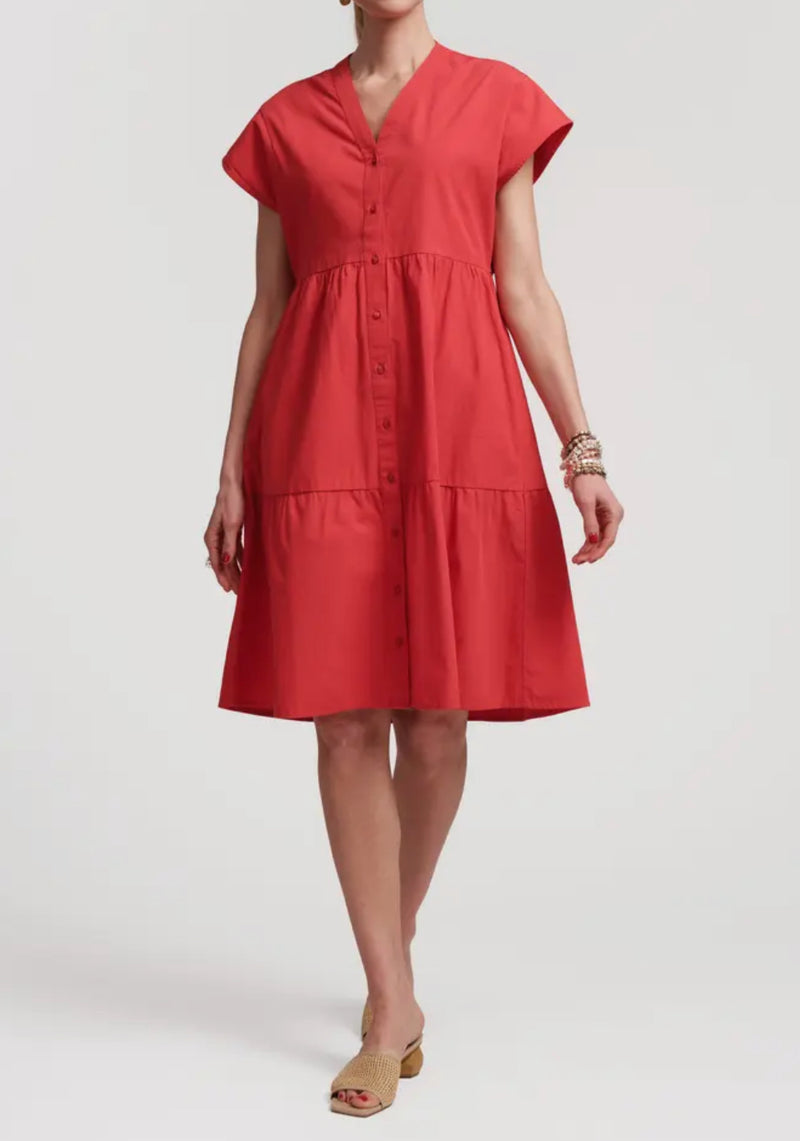 Frances Valentine Breezy Mini Dress - Red