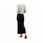 27 Miles Malibu Betsi Ribbed Pencil Skirt - Black