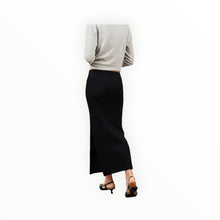 27 Miles Malibu Betsi Ribbed Pencil Skirt - Black