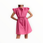Hinson Wu Daisy Cap Sleeve Dress - Guava
