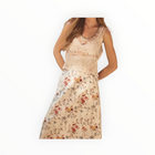 Black Iris Lace Shell Top - Ivory