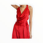 LNA Two Way Wrap Top - Red