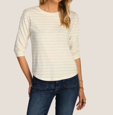 dylan Julia Gold Stripe Knit