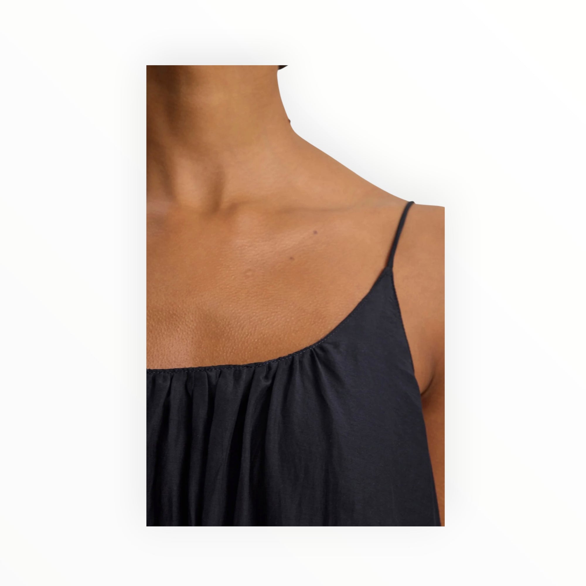 Velvet by Graham & Spencer Avery Silk Cotton Voile Dress - Navy