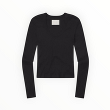 Citizens of Humanity Mara U-Neck Top - Black