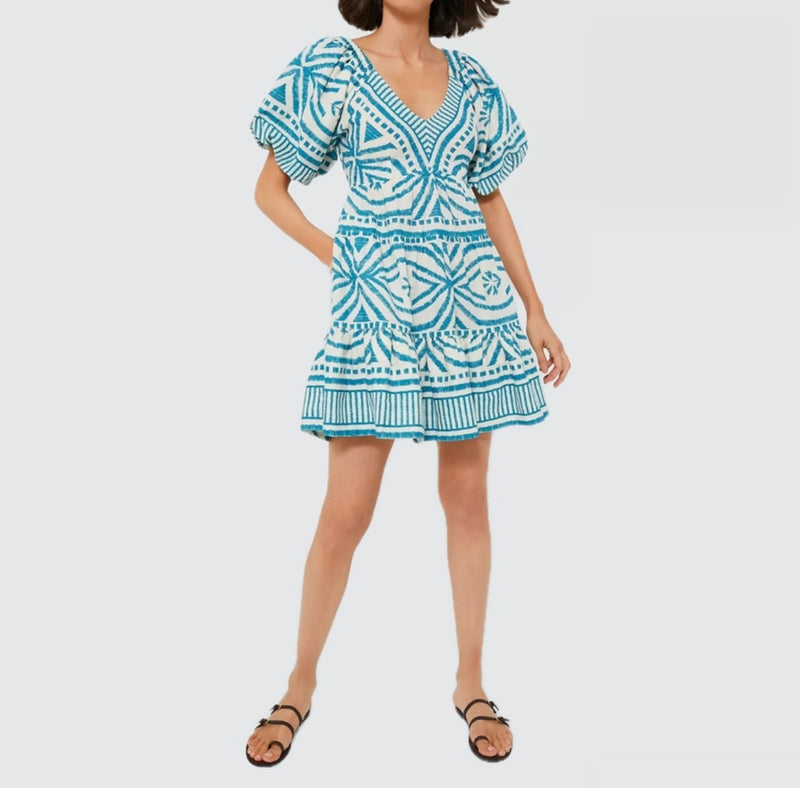 Omika Ila Mini Dress - Jolie Lagoon