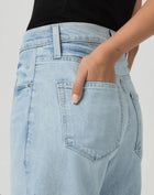 Paige Arellia Ankle Jeans With Wide Undone Hem - Fernanda
