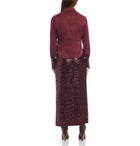 Fifteen Twenty Tawnie Side-Pleat Shirt - Wine
