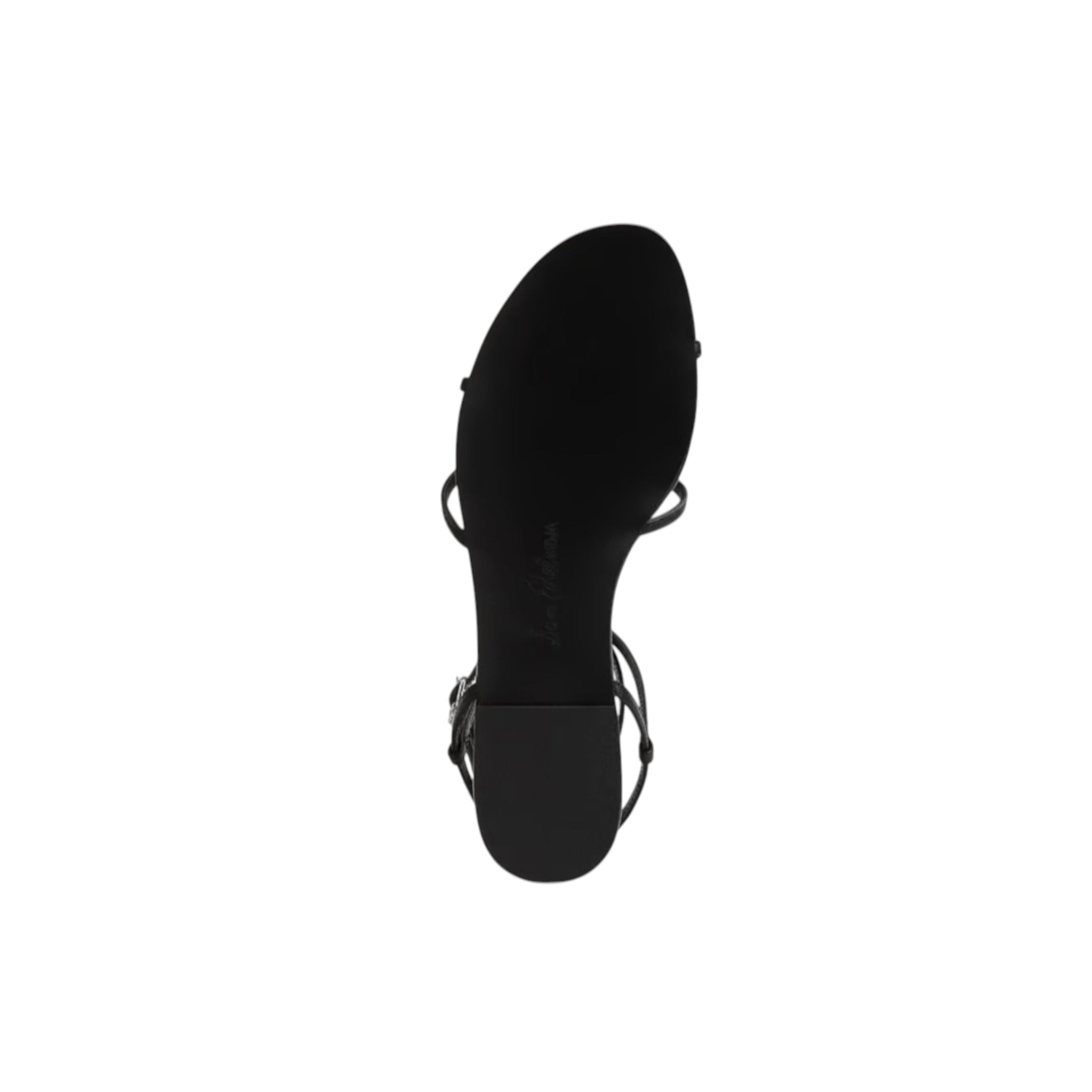 Sam Edelman Ellina Strappy Flat Sandal - Black Leather