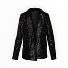 Steve Payton Sequin Blazer - Black