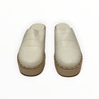 Frēda Salvador Suvi Clog - Beige Embossed Croc