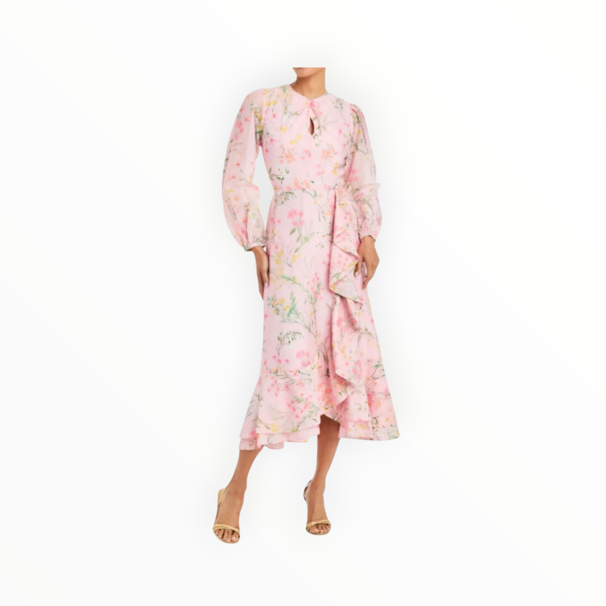 Mestiza Ophelia Midi Dress - Rose Vines