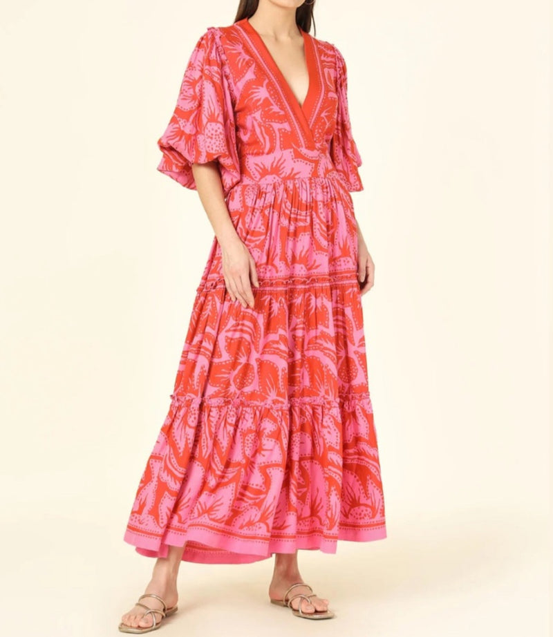 Omika Sloane Maxi Dress - Cierra Grapefruit
